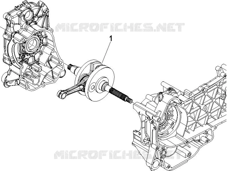 Crankshaft PIAGGIO PIAGGIO-SCOOTER 125 LIBERTY 2009  Liberty 4T Delivery E3