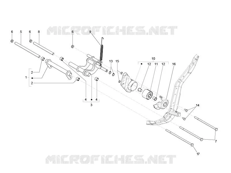 Swinging arm PIAGGIO PIAGGIO-SCOOTER 125 LIBERTY 2006  Liberty 4T E3