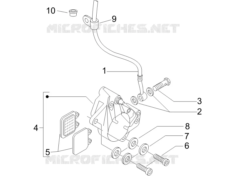 Brakes pipes - Calipers PIAGGIO PIAGGIO-SCOOTER 125 LIBERTY 2006  Liberty 4T PTT