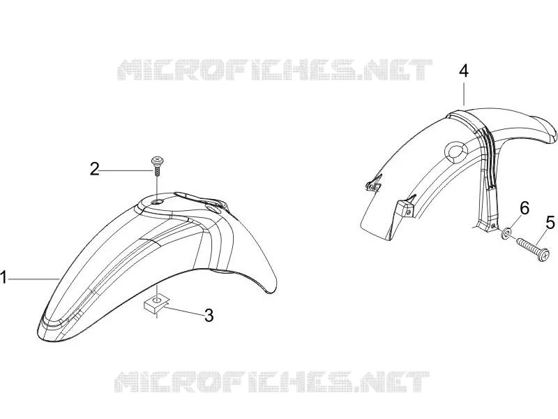 Wheel huosing - Mudguard PIAGGIO PIAGGIO-SCOOTER 125 LIBERTY 2006  Liberty 4T PTT