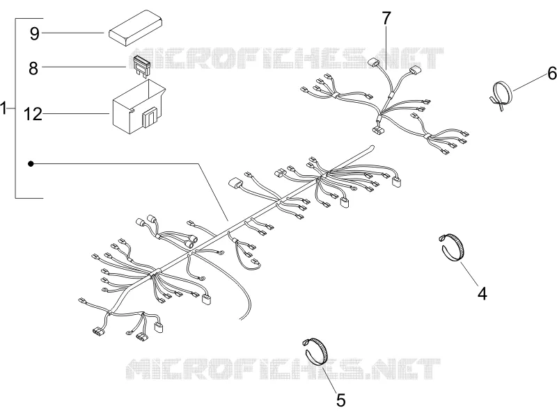 Main cable harness PIAGGIO PIAGGIO-SCOOTER 125 LIBERTY 2007  Liberty 4T PTT E3 (A)