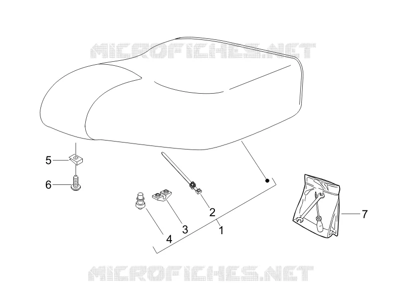 Saddle/seats PIAGGIO PIAGGIO-SCOOTER 125 LIBERTY 2007  Liberty 4T PTT E3 (A)