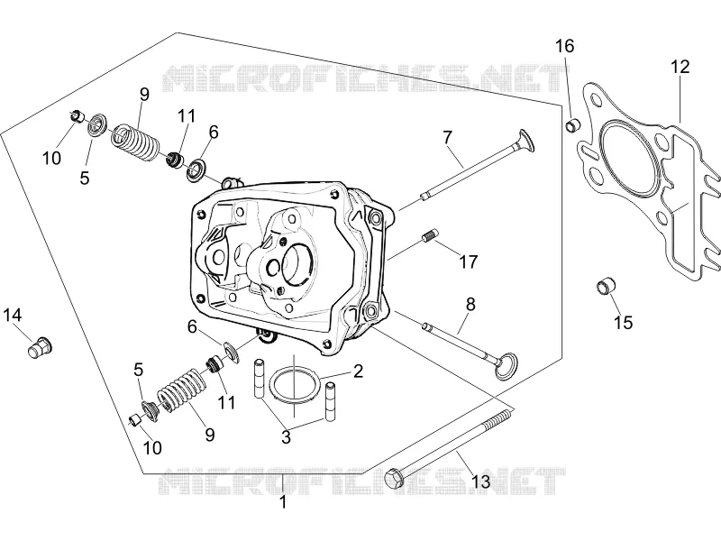 Head unit - Valve PIAGGIO PIAGGIO-SCOOTER 125 LIBERTY 2007  Liberty 4T PTT E3 (F)