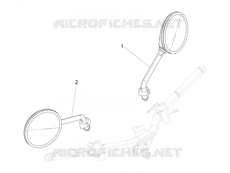 Driving mirror/s PIAGGIO PIAGGIO-SCOOTER 125 LIBERTY 2012  Liberty 4T PTT E3 (E)
