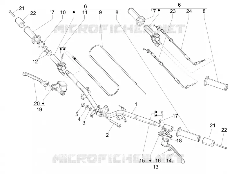 Handlebars - Master cil. PIAGGIO PIAGGIO-SCOOTER 125 LIBERTY 2015  Liberty 4T PTT E3 (E)