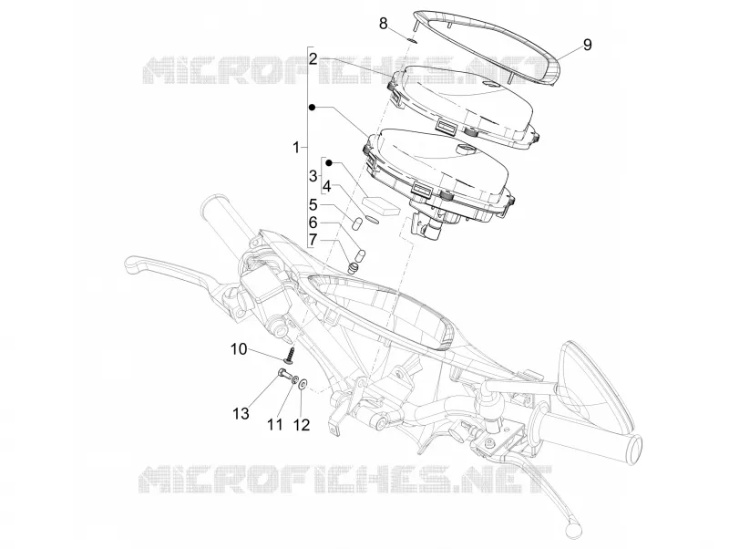 Meter combination - Cruscotto PIAGGIO PIAGGIO-SCOOTER 125 LIBERTY 2008  Liberty 4T PTT E3 (E)