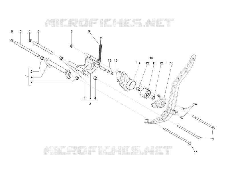 Swinging arm PIAGGIO PIAGGIO-SCOOTER 125 LIBERTY 2006  Liberty 4T Sport