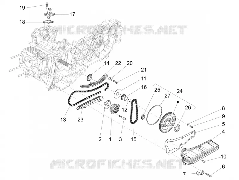 Oil pump PIAGGIO PIAGGIO-SCOOTER 125 LIBERTY 2017  Liberty iGet 4T 3V ie ABS