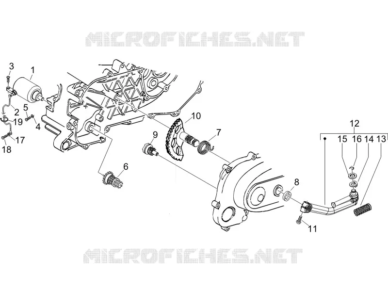 Stater - Electric starter PIAGGIO PIAGGIO-SCOOTER 50 LIBERTY 2007  Liberty 2T