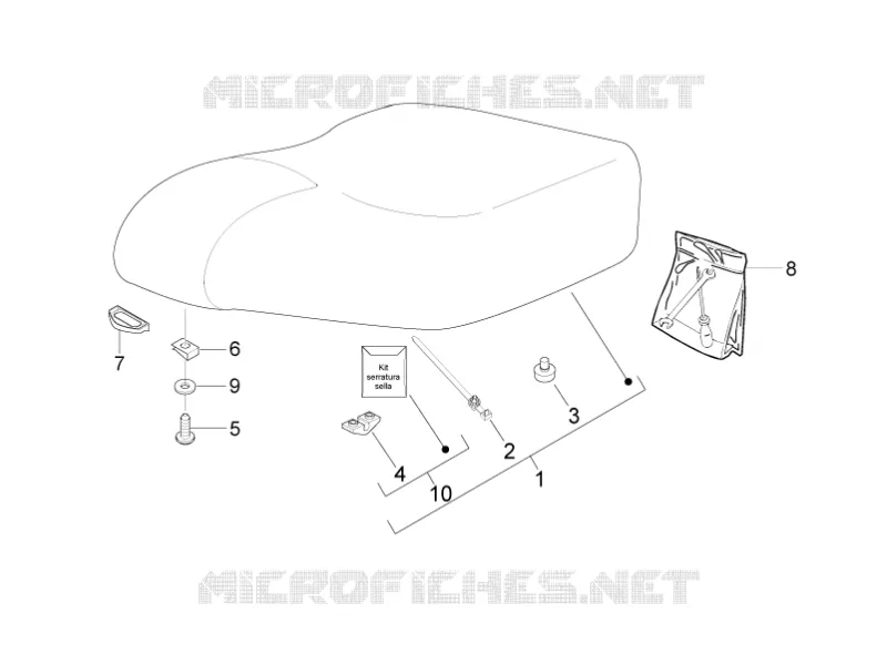 Saddle/seats PIAGGIO PIAGGIO-SCOOTER 50 LIBERTY 2009  Liberty 2T MOC