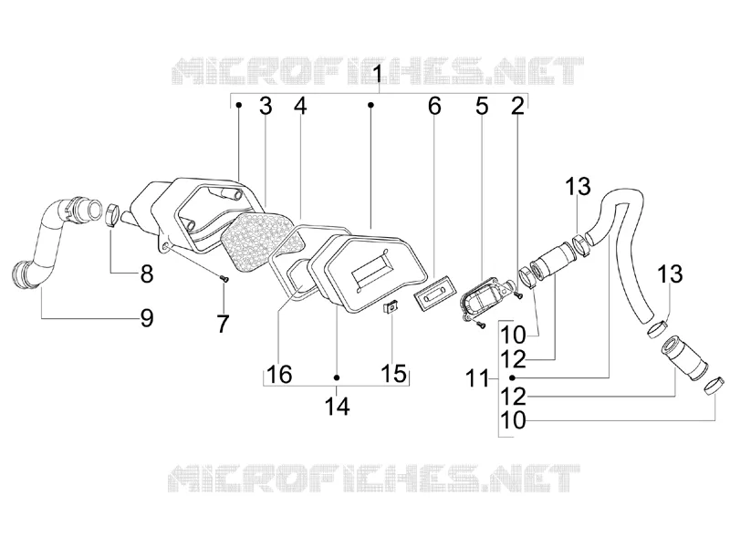Secondary air box PIAGGIO PIAGGIO-SCOOTER 50 LIBERTY 2013  Liberty 2T MOC