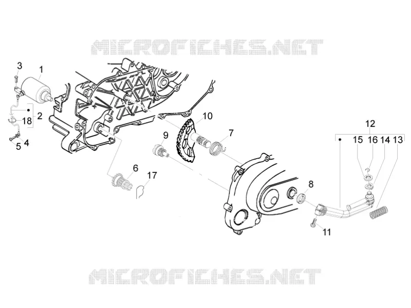 Stater - Electric starter PIAGGIO PIAGGIO-SCOOTER 50 LIBERTY 2010  Liberty 2T MOC