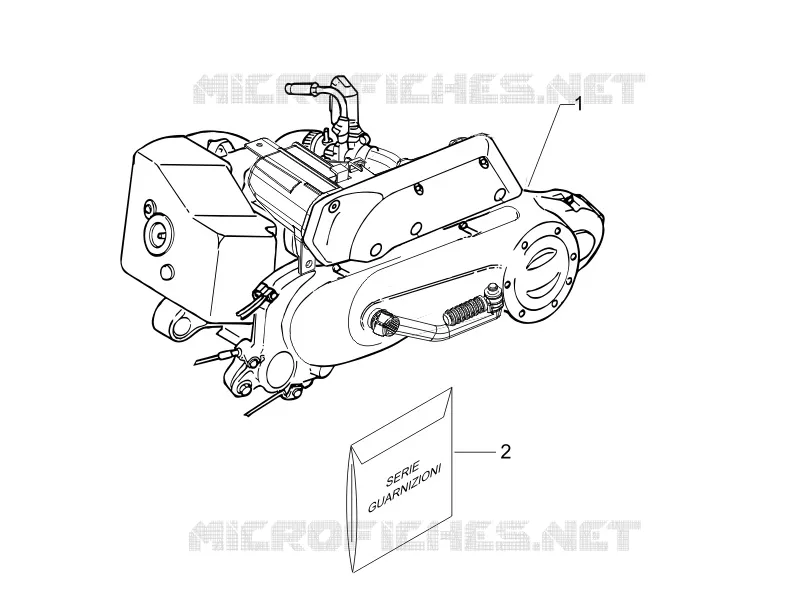 Engine, assembly PIAGGIO PIAGGIO-SCOOTER 50 LIBERTY 2006  Liberty 2T Sport