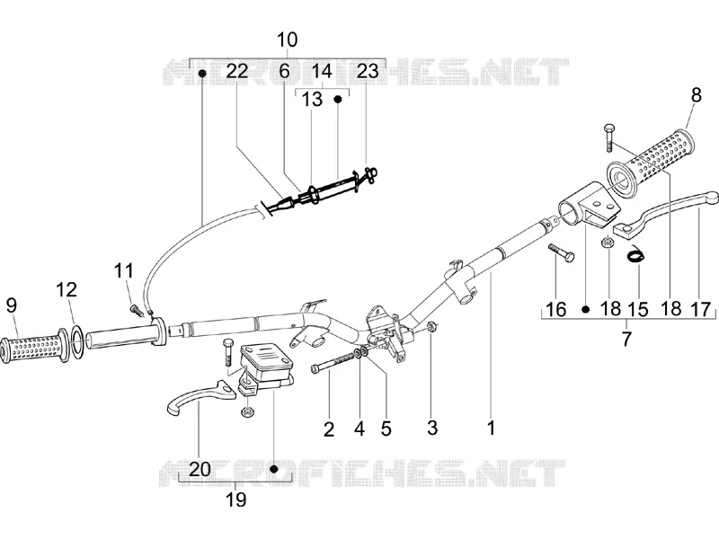 Handlebars - Master cil. PIAGGIO PIAGGIO-SCOOTER 50 LIBERTY 2007  Liberty 4T