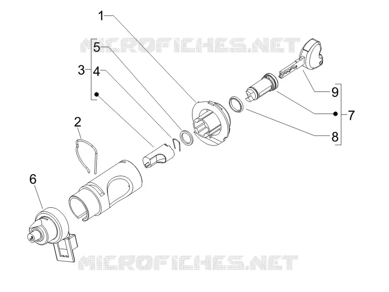 Locks PIAGGIO PIAGGIO-SCOOTER 50 LIBERTY 2005  Liberty 4T