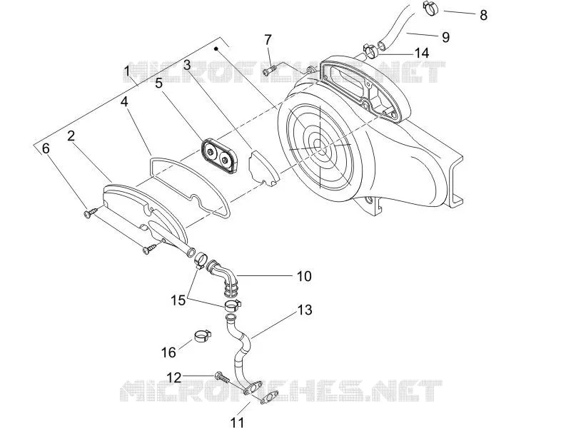 Secondary air box PIAGGIO PIAGGIO-SCOOTER 50 LIBERTY 2005  Liberty 4T