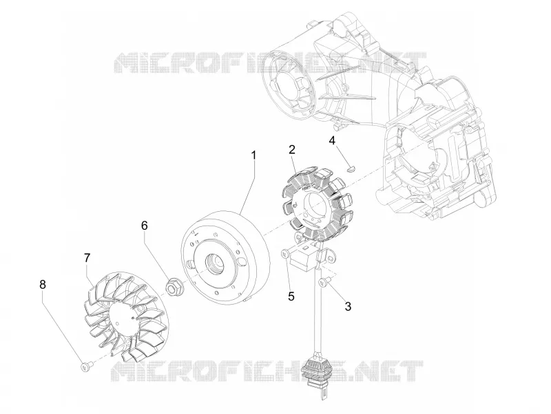 Flywheel magneto PIAGGIO PIAGGIO-SCOOTER 50 LIBERTY 2017  Liberty 4T 3V