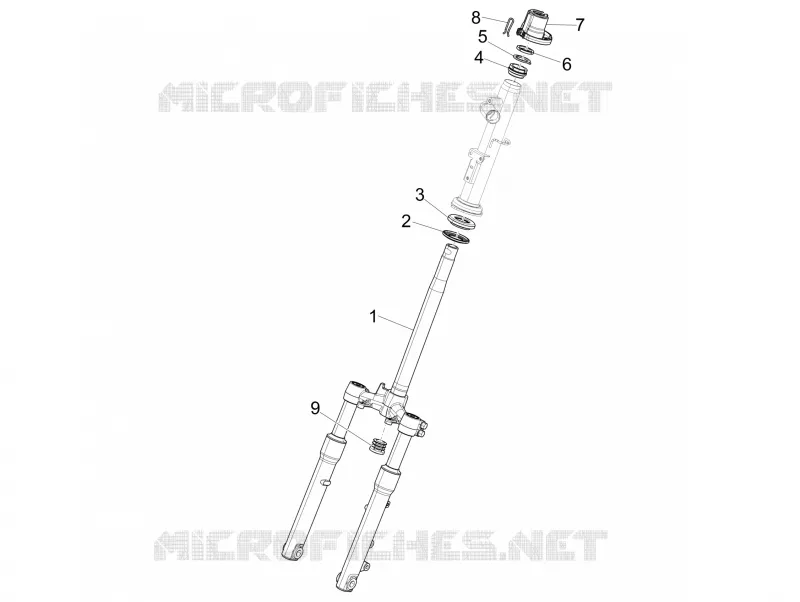 Fork/steering tube - Steering bearing unit PIAGGIO PIAGGIO-SCOOTER 50 LIBERTY 2019  Liberty 4T 3V