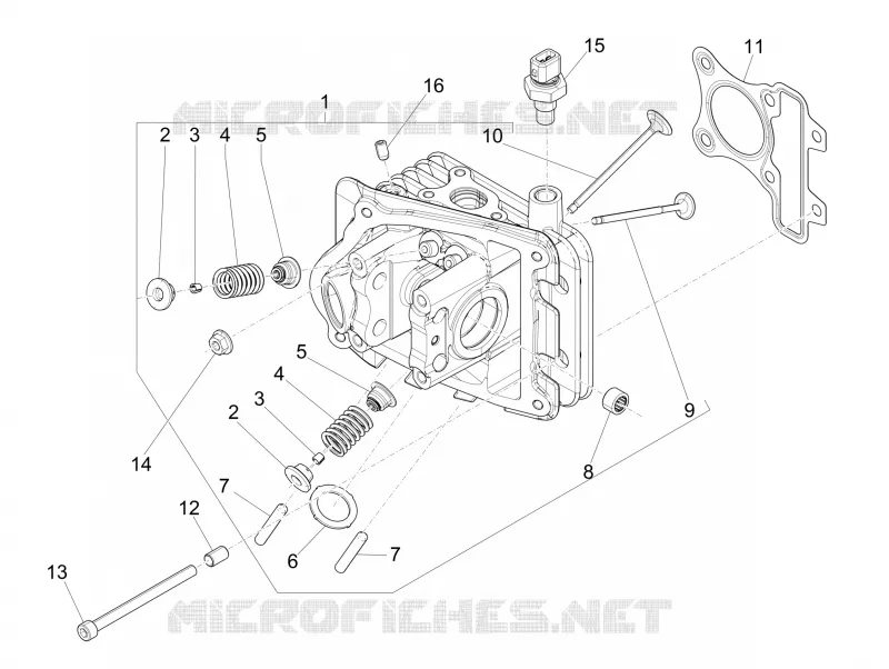Head unit - Valve PIAGGIO PIAGGIO-SCOOTER 50 LIBERTY 2020  Liberty 4T 3V