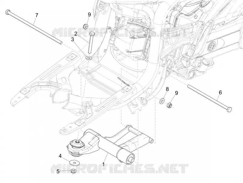 Swinging arm PIAGGIO PIAGGIO-SCOOTER 50 LIBERTY 2022  Liberty 4T 3V