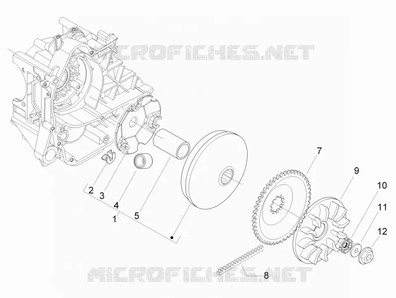 Driving pulley PIAGGIO PIAGGIO-SCOOTER 50 LIBERTY 2010  Liberty 4T Delivery