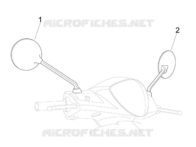 Driving mirror/s PIAGGIO PIAGGIO-SCOOTER 50 LIBERTY 2009  Liberty 4T Delivery TNT
