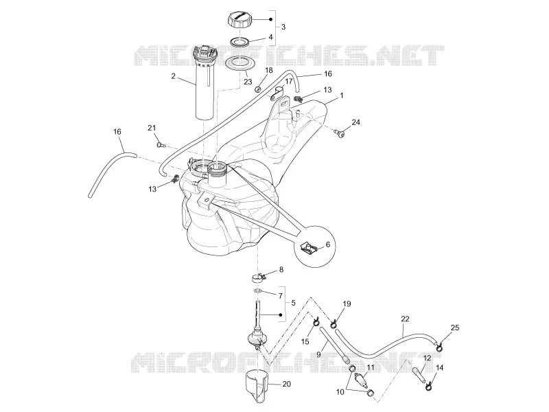 Fuel tank PIAGGIO PIAGGIO-SCOOTER 50 LIBERTY 2011  Liberty 4T Delivery