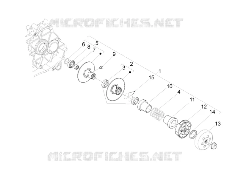 Driven pulley PIAGGIO PIAGGIO-SCOOTER 50 LIBERTY 2011  Liberty 4T MOC