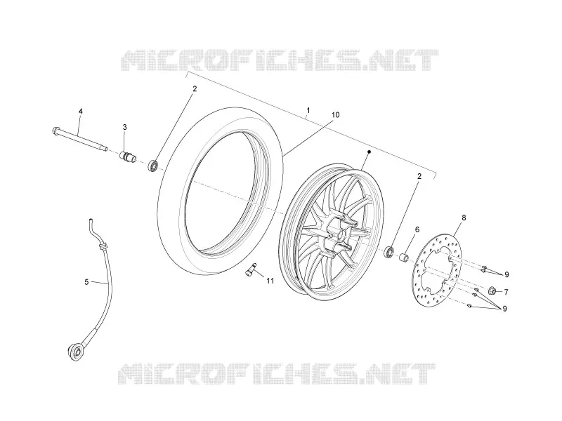Front wheel PIAGGIO PIAGGIO-SCOOTER 50 LIBERTY 2012  Liberty 4T Delivery