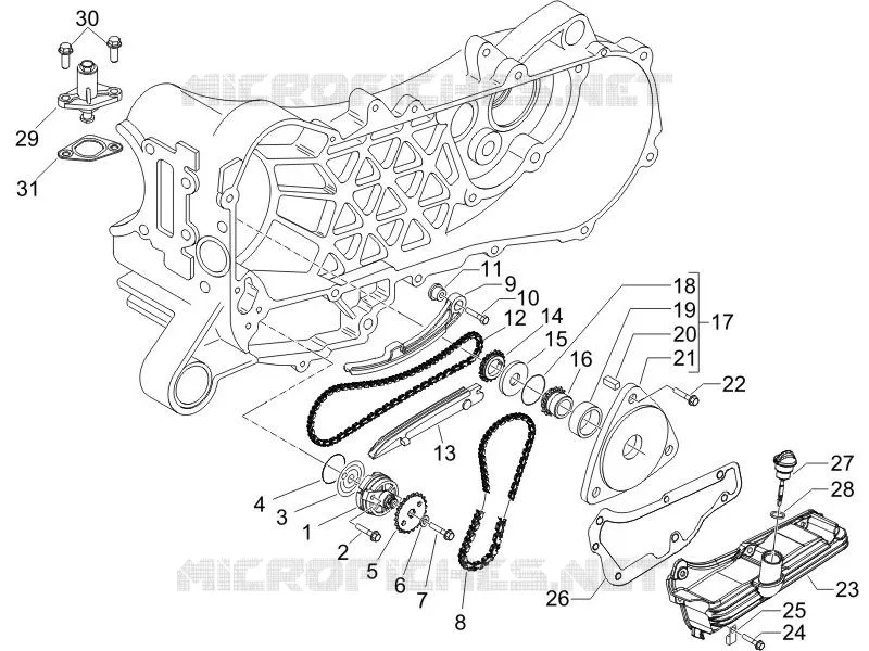 Oil pump PIAGGIO PIAGGIO-SCOOTER 50 LIBERTY 2011  Liberty 4T MOC