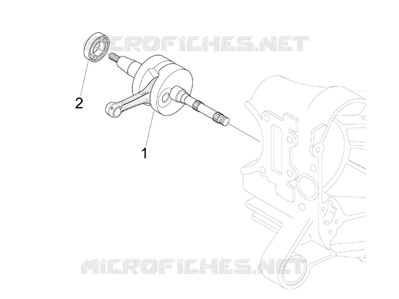 Crankshaft PIAGGIO PIAGGIO-SCOOTER 50 LIBERTY 2008  Liberty 4T PTT (B-NL)