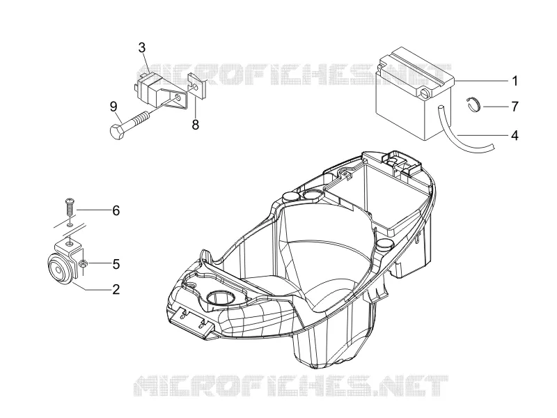 Remote control switches - Battery - Horn PIAGGIO PIAGGIO-SCOOTER 50 LIBERTY 2010  Liberty 4T PTT (B-NL)