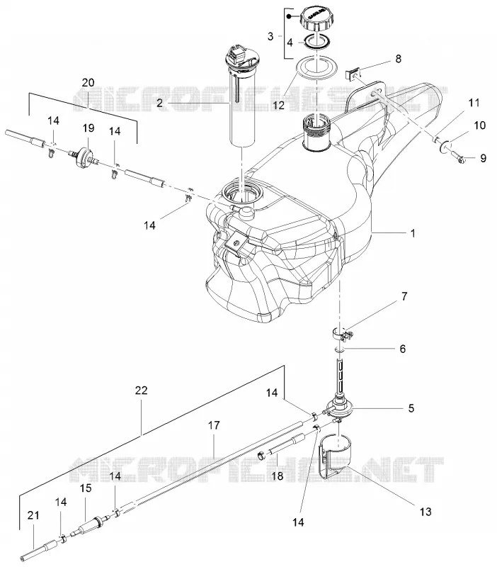 Fuel tank PIAGGIO PIAGGIO-SCOOTER 50 LIBERTY 2015  Liberty 4T PTT (D)