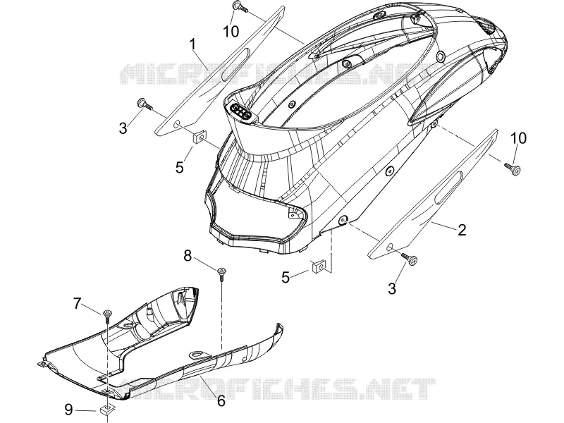 Side cover - Spoiler PIAGGIO PIAGGIO-SCOOTER 50 LIBERTY 2014  Liberty 4T PTT (D)