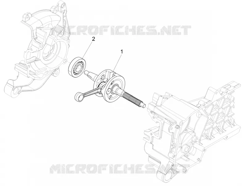 Crankshaft PIAGGIO PIAGGIO-SCOOTER 50 LIBERTY 2010  Liberty 4T PTT