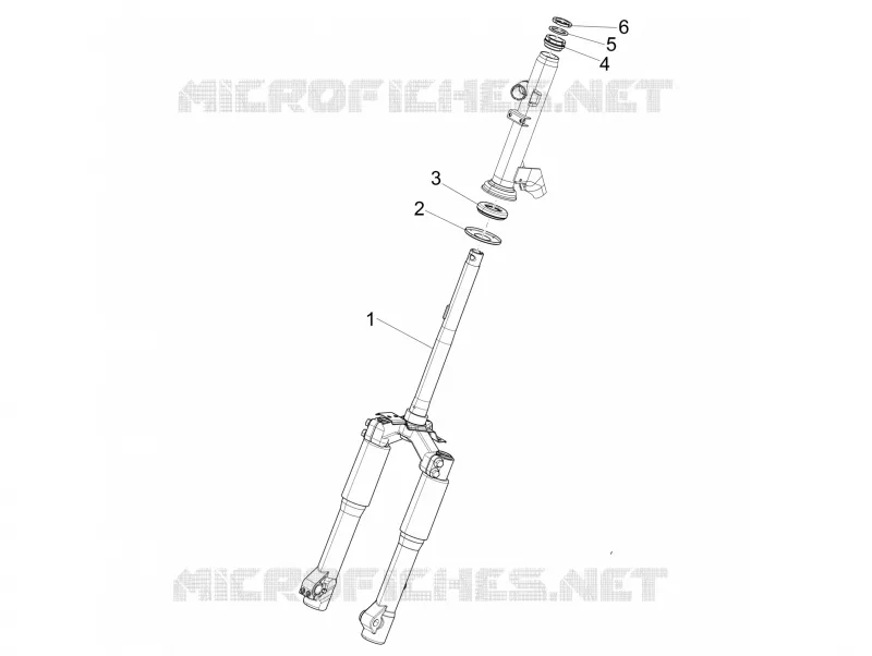 Fork/steering tube - Steering bearing unit PIAGGIO PIAGGIO-SCOOTER 50 LIBERTY 2015  Liberty 4T PTT