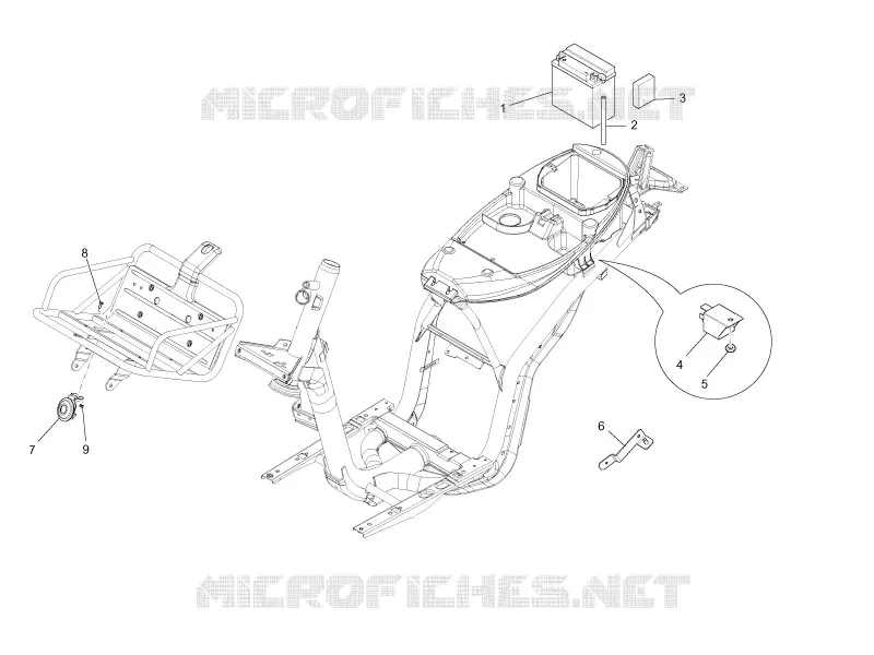 Remote control switches - Battery - Horn PIAGGIO PIAGGIO-SCOOTER 50 LIBERTY 2015  Liberty 4T Delivery