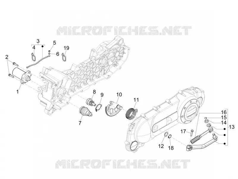 Stater - Electric starter PIAGGIO PIAGGIO-SCOOTER 50 LIBERTY 2012  Liberty 4T PTT