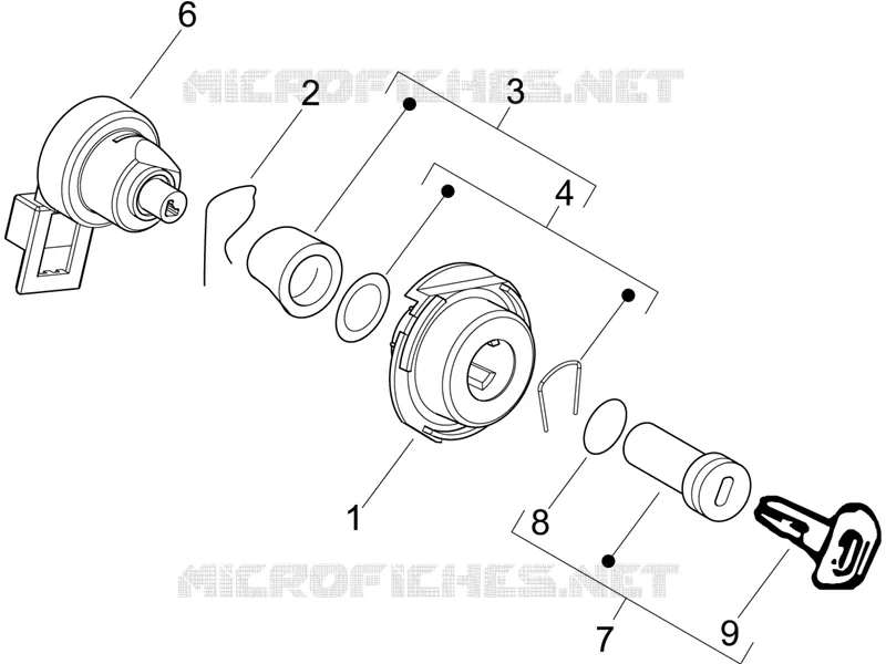 Locks PIAGGIO PIAGGIO-SCOOTER 50 LIBERTY 2006  Liberty 4T Sport
