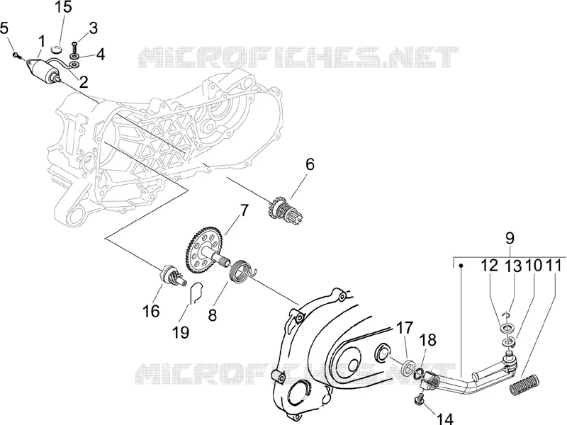 Stater - Electric starter PIAGGIO PIAGGIO-SCOOTER 50 LIBERTY 2006  Liberty 4T Sport