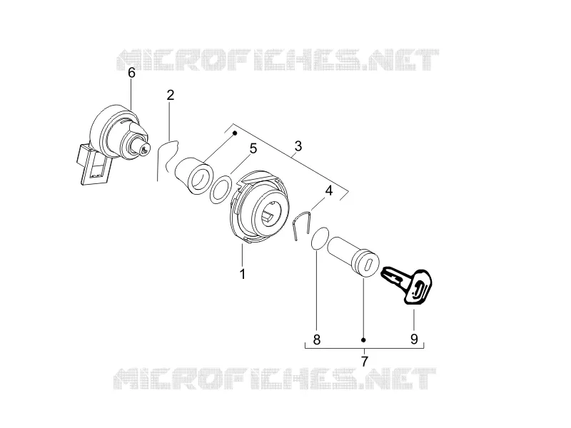 Locks PIAGGIO PIAGGIO-SCOOTER 50 LIBERTY 2017  Liberty 4T Delivery
