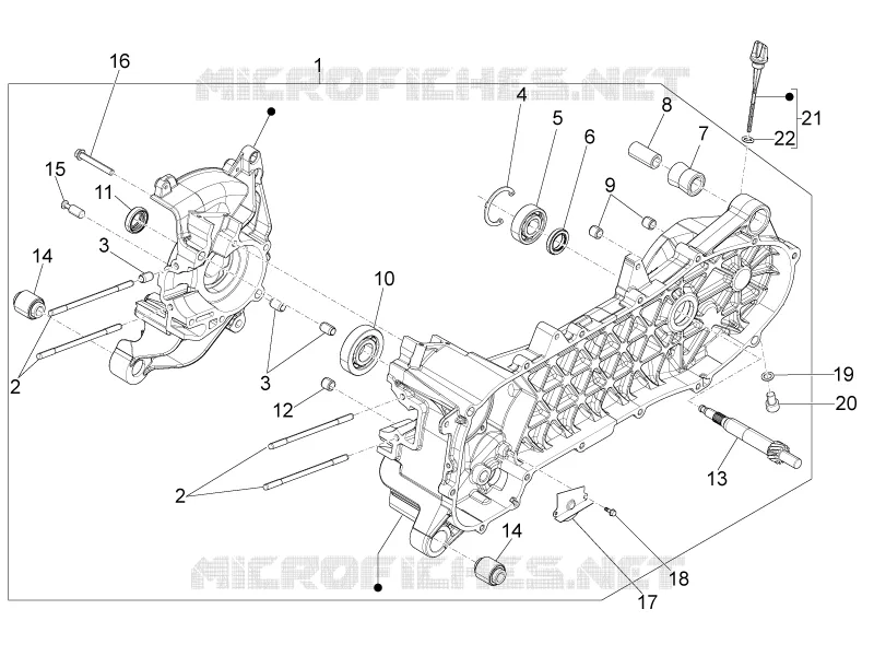 Crankcase PIAGGIO PIAGGIO-SCOOTER 50 LIBERTY 2015  Liberty iGet 4T 3V