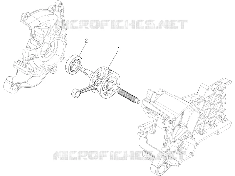 Crankshaft PIAGGIO PIAGGIO-SCOOTER 50 LIBERTY 2016  Liberty iGet 4T 3V