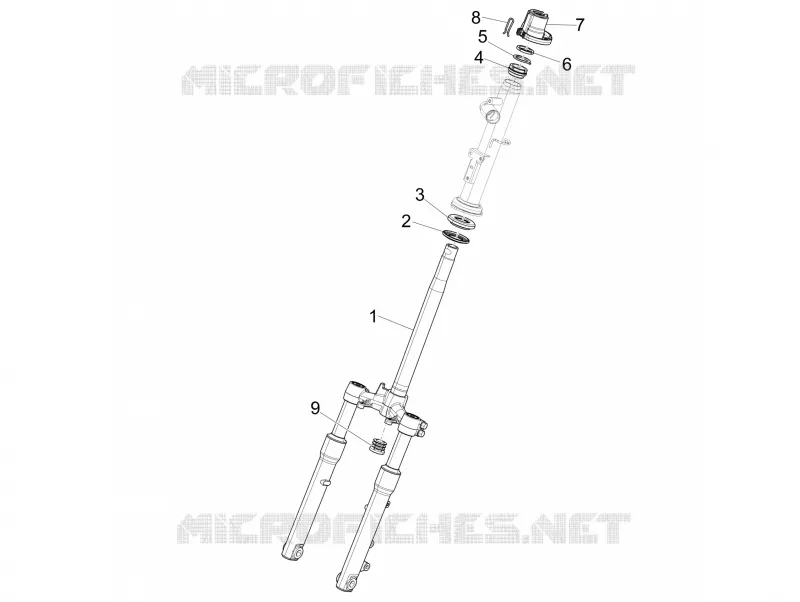 Fork/steering tube - Steering bearing unit PIAGGIO PIAGGIO-SCOOTER 50 LIBERTY 2017  Liberty iGet 4T 3V