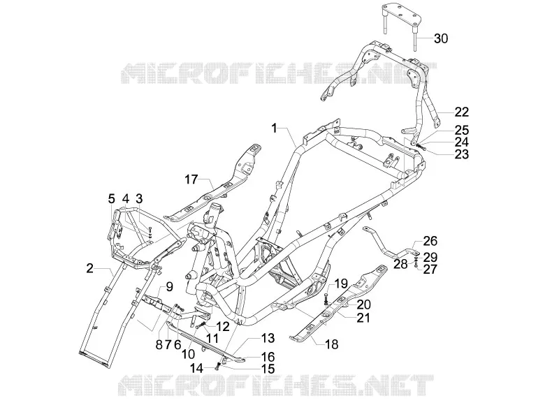 Frame/bodywork PIAGGIO PIAGGIO-SCOOTER 125 MP3 2009  MP3 Ibrido