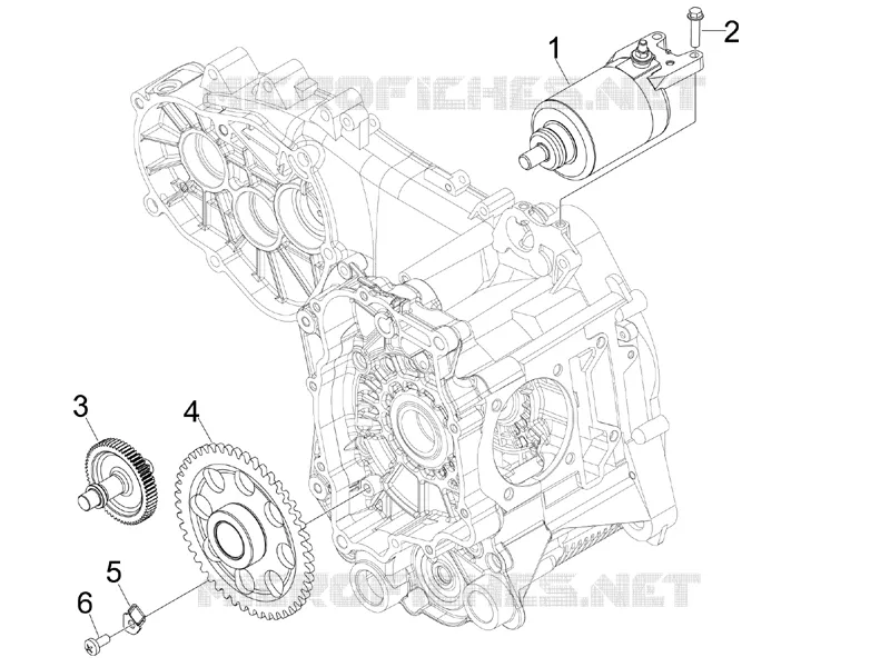 Stater - Electric starter PIAGGIO PIAGGIO-SCOOTER 125 MP3 2011  MP3 ie Touring