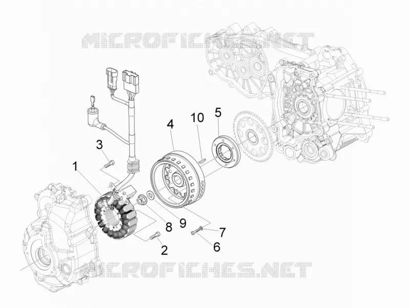 Flywheel magneto PIAGGIO PIAGGIO-SCOOTER 300 MP3 2011  MP3 4T 4V ie ERL Ibrido