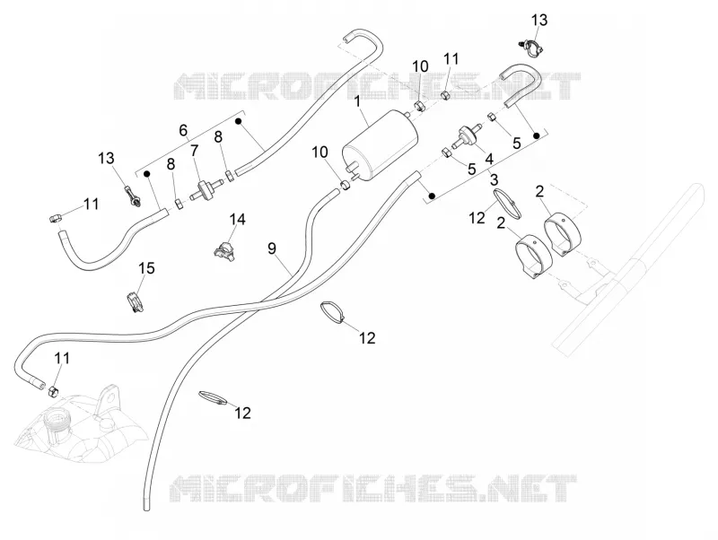 Anti-percolation system PIAGGIO PIAGGIO-SCOOTER 300 MP3 2017  MP3 ie E4 LT BUSINESS - SPORT ABS