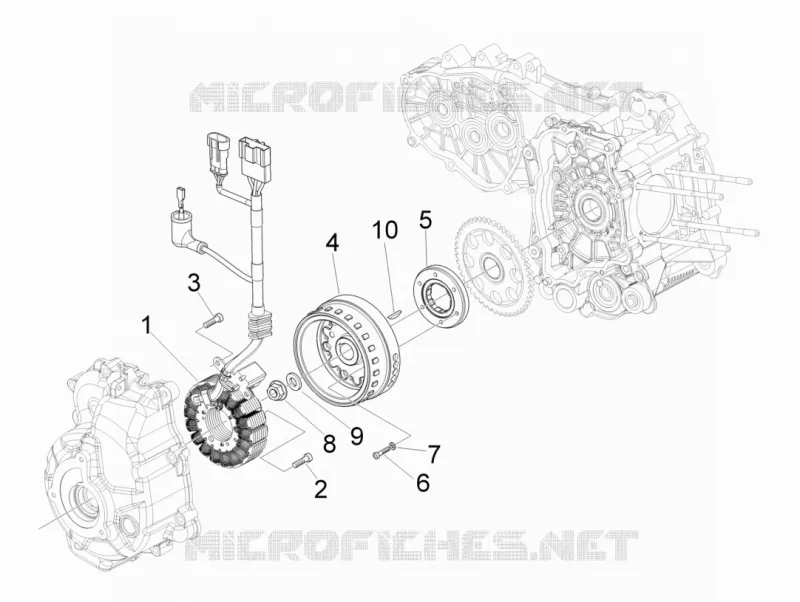 Flywheel magneto PIAGGIO PIAGGIO-SCOOTER 300 MP3 2013  MP3 ie LT Touring