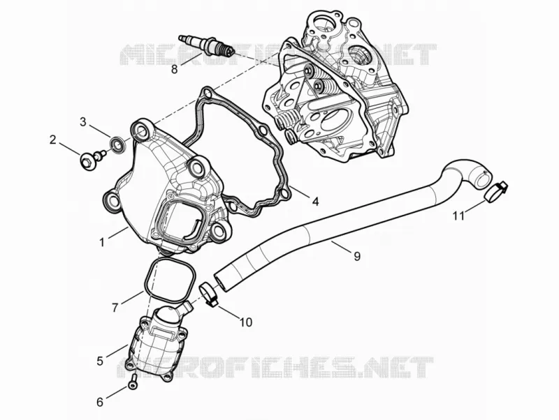 Cylinder head cover PIAGGIO PIAGGIO-SCOOTER 300 MP3 2012  MP3 YOUrban ERL